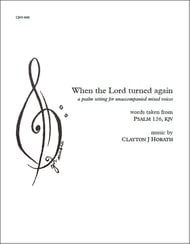 When the Lord turned again SATB choral sheet music cover Thumbnail